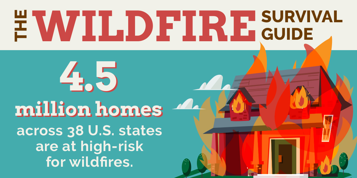 Protecting High-risk Homes in CA: the Wildfire Survival Guide Infographic